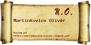 Martinkovics Olivér névjegykártya